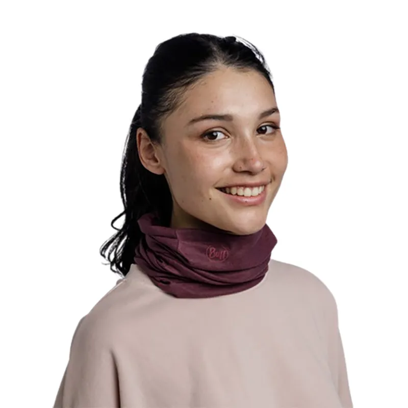 Buff Original EcoStretch Neckwarmer Solid Dahlia Adult-2